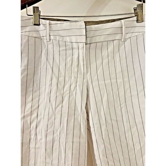 Y2K 90s Woman 11 Vintage CANDIES White Pinstriped Bermuda Shorts Emo Rock Grunge - Picture 3 of 6